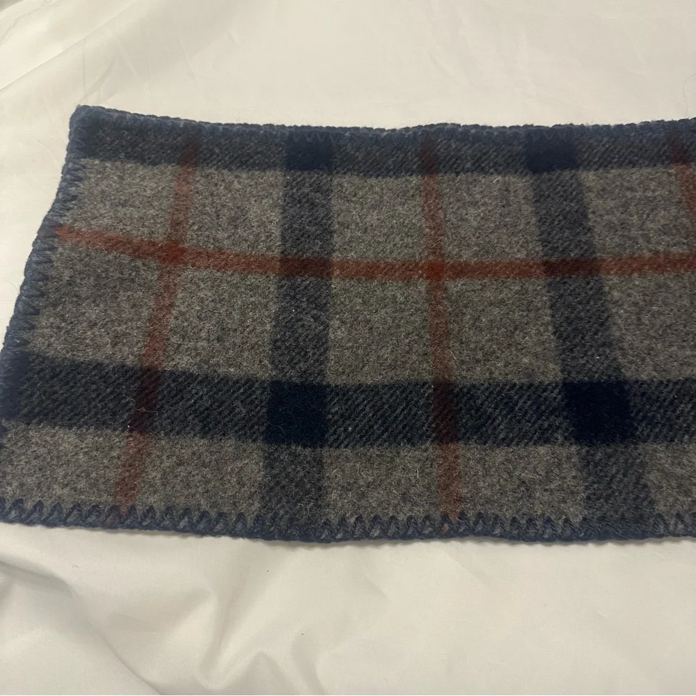 Bemidji Woolen Mills Buffalo Plaid Wool Check Scarf USA